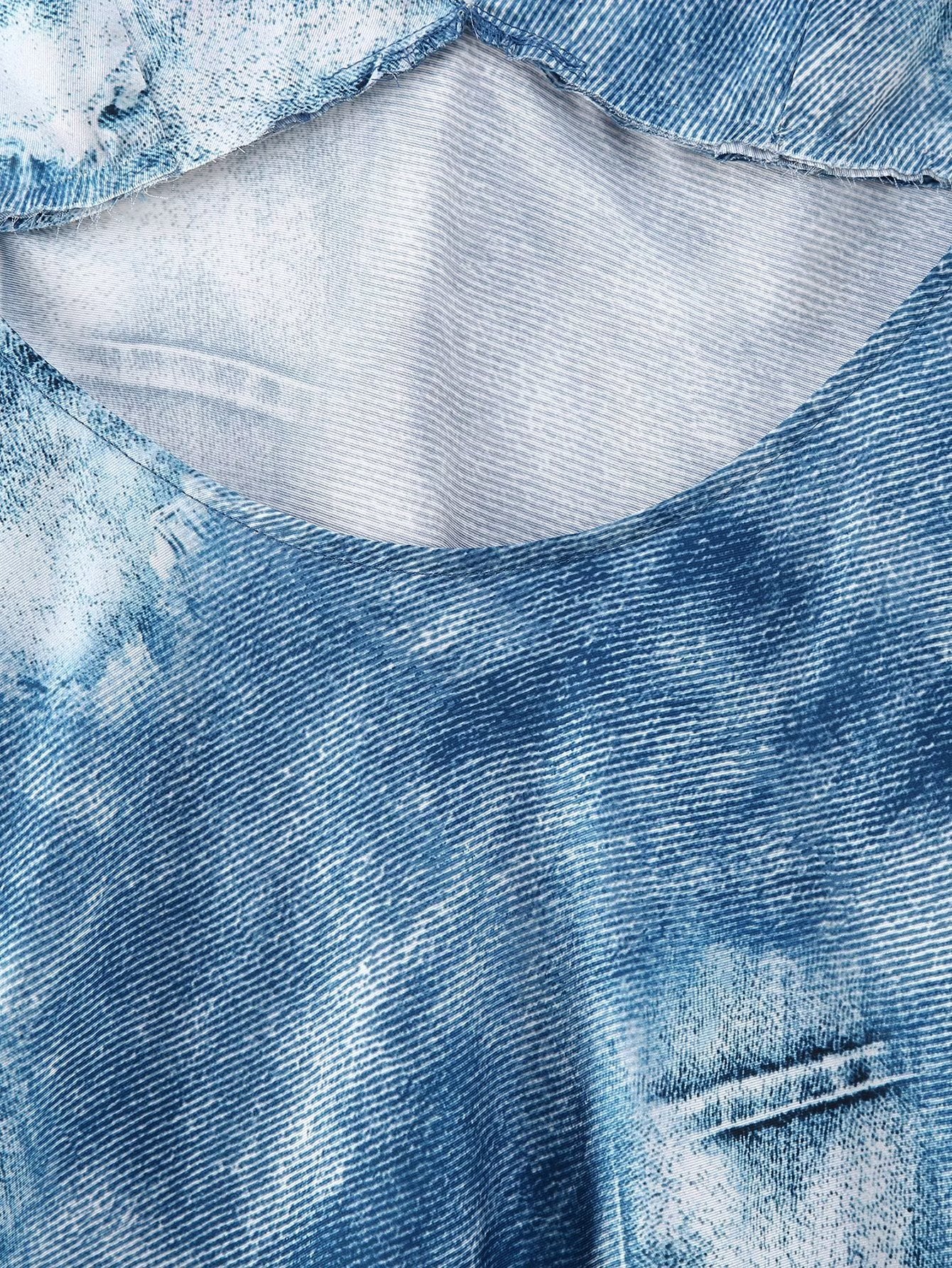 Delphine Denim Print Dress
