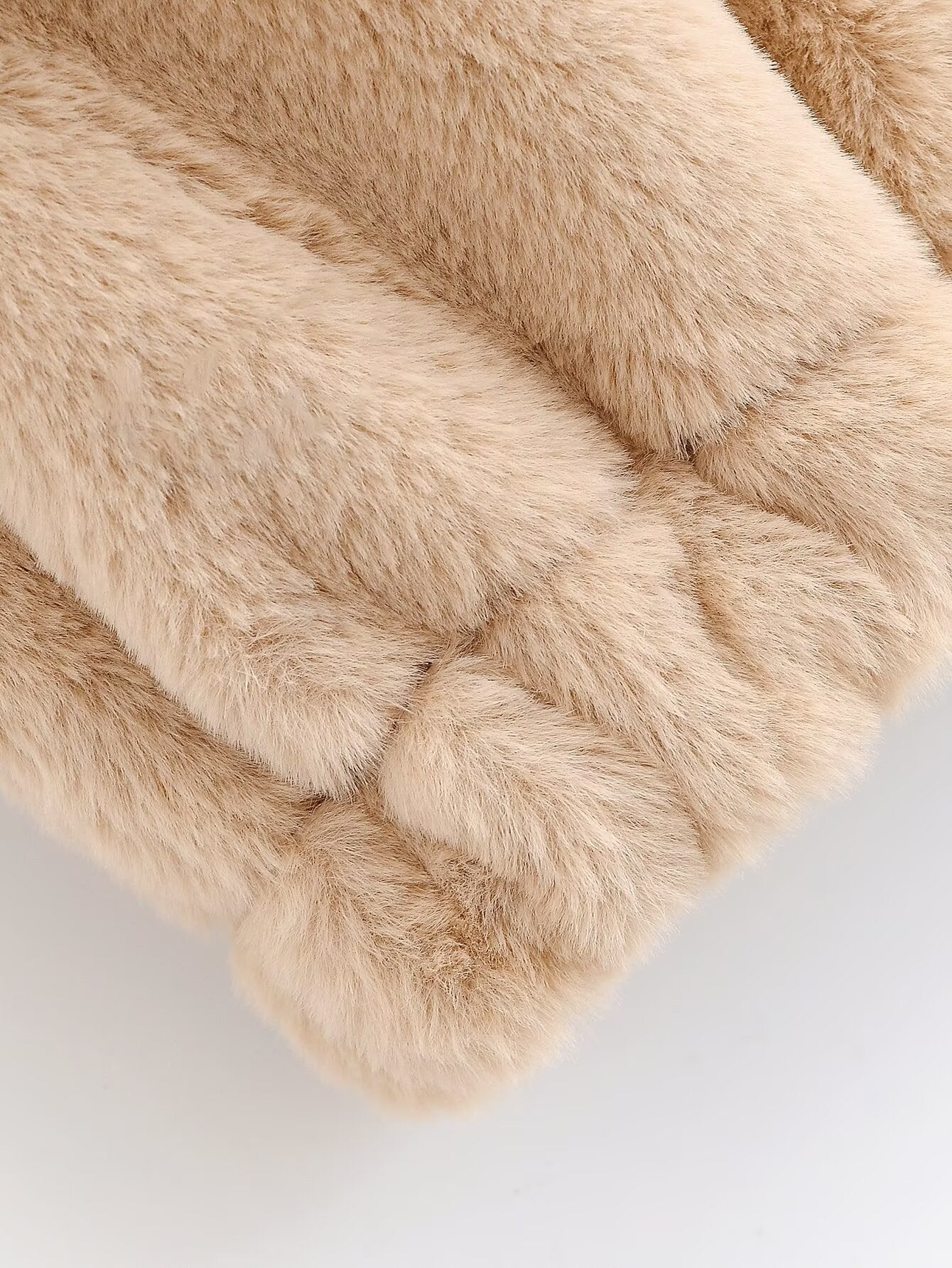 Manteau sans manches en fourrure pour femme