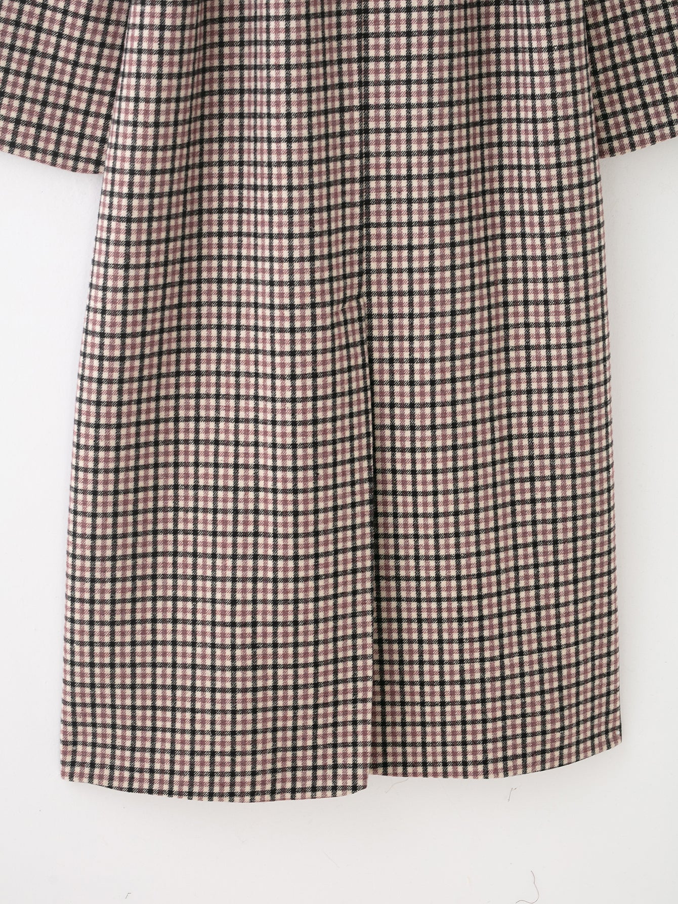 Célestine Slim-Fit Plaid Overcoat