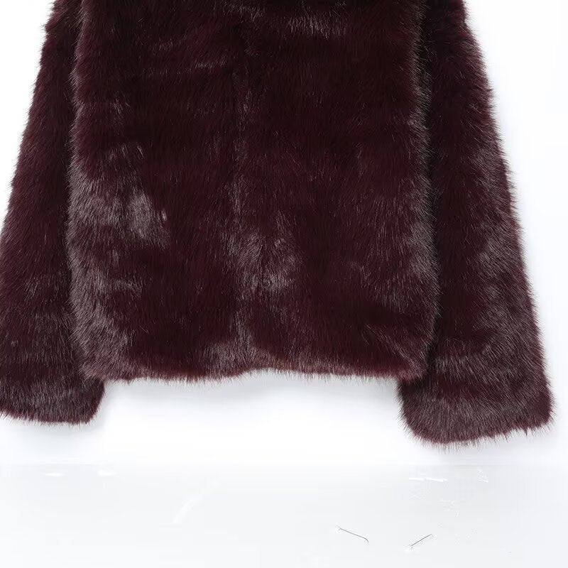 Marielle Short Fur Overcoat