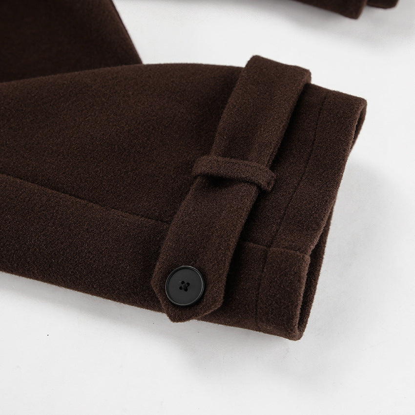 Manteau en laine croisé Sihana