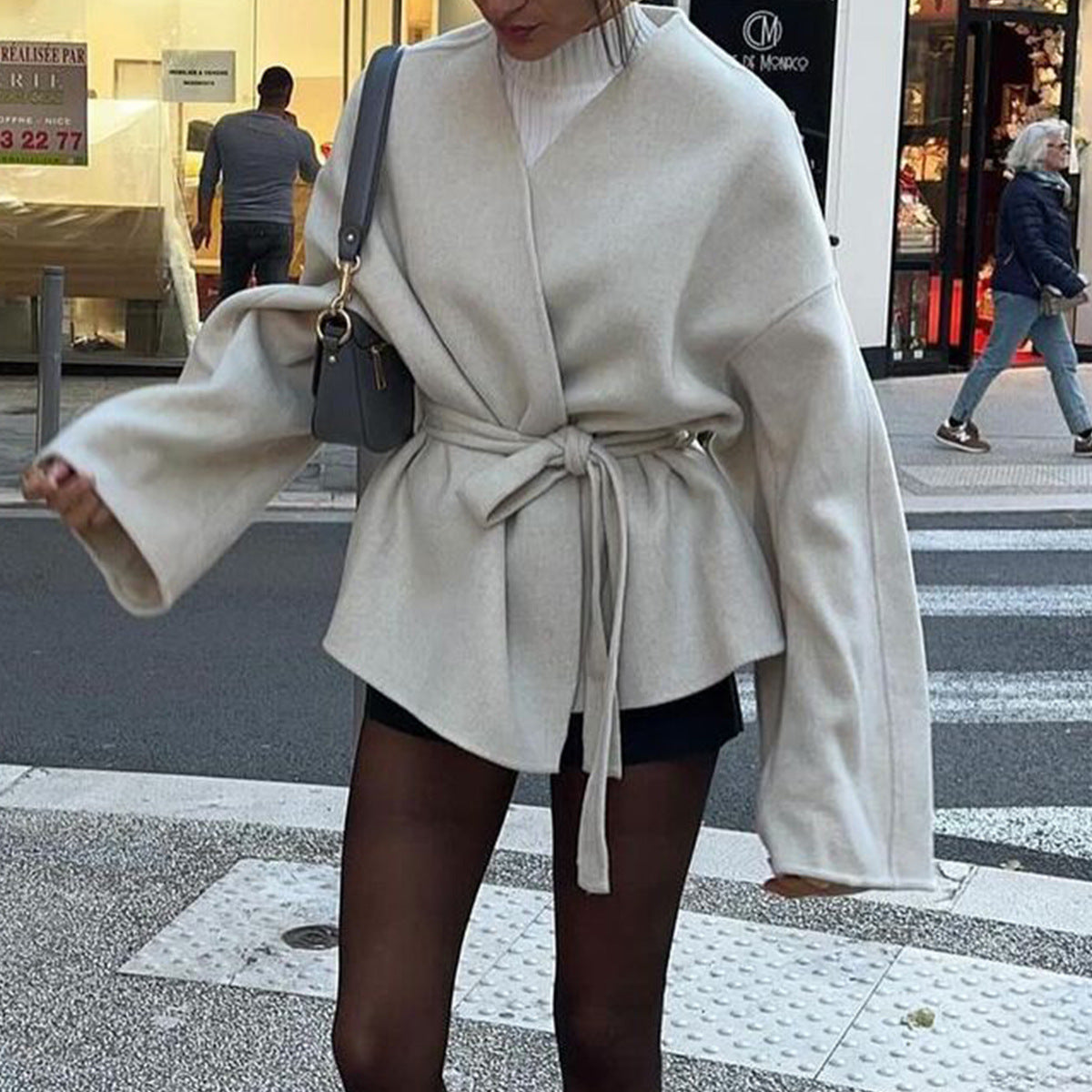 Manteau trench à manches cloche Ayoka