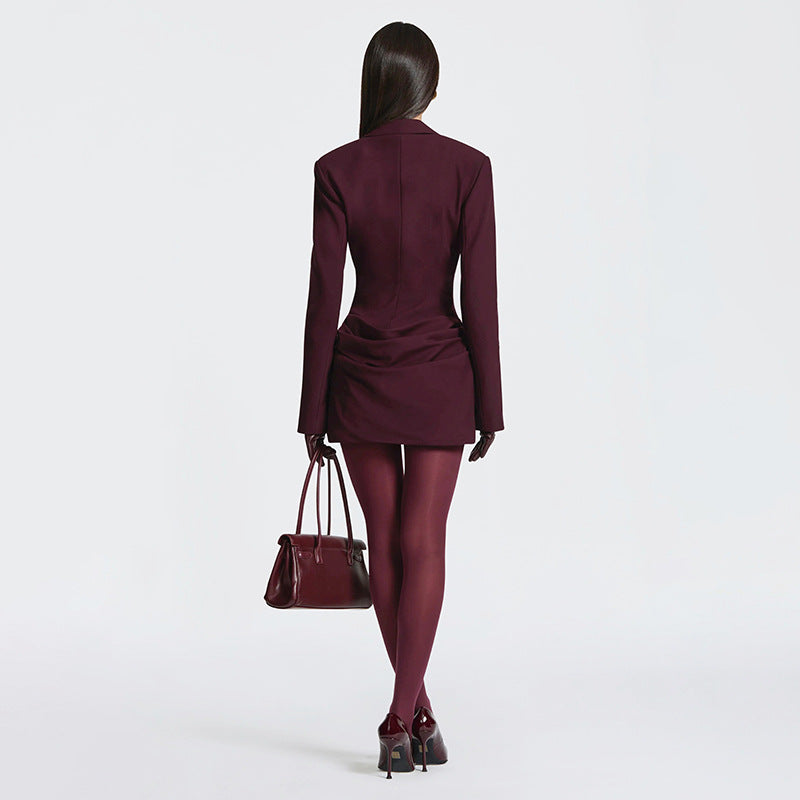 Robe blazer Ebele à décolleté plongeant