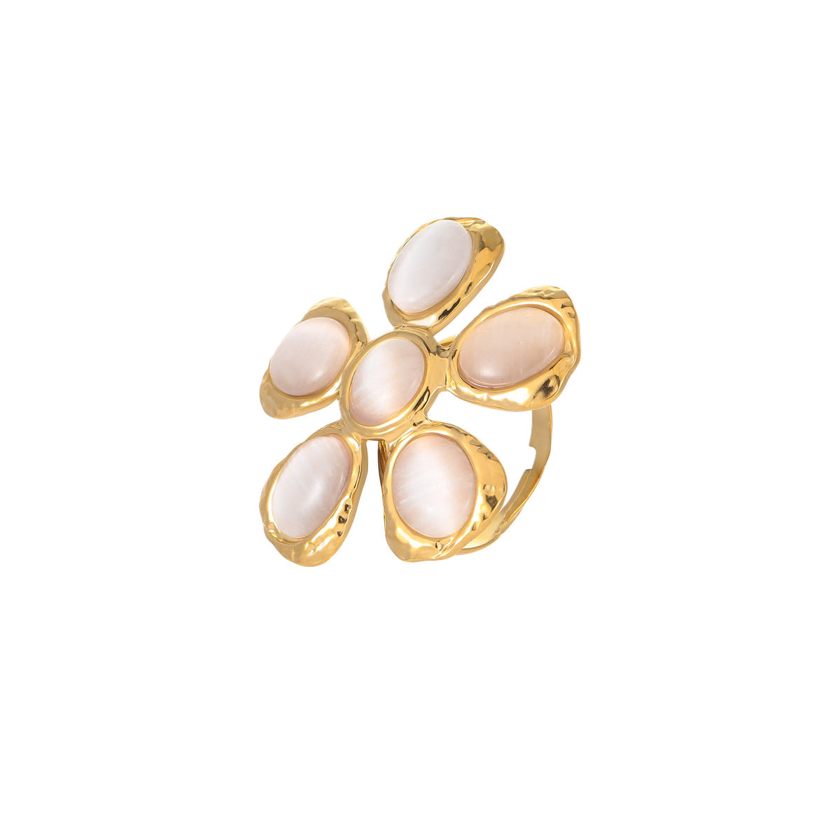 Zayira Cat Eye Floral Earrings