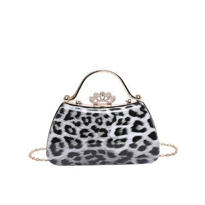 Zaria Leopard Retro Crossbody Bag