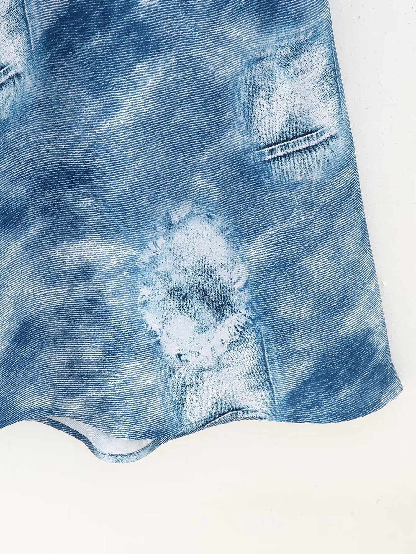 Delphine Denim Print Dress