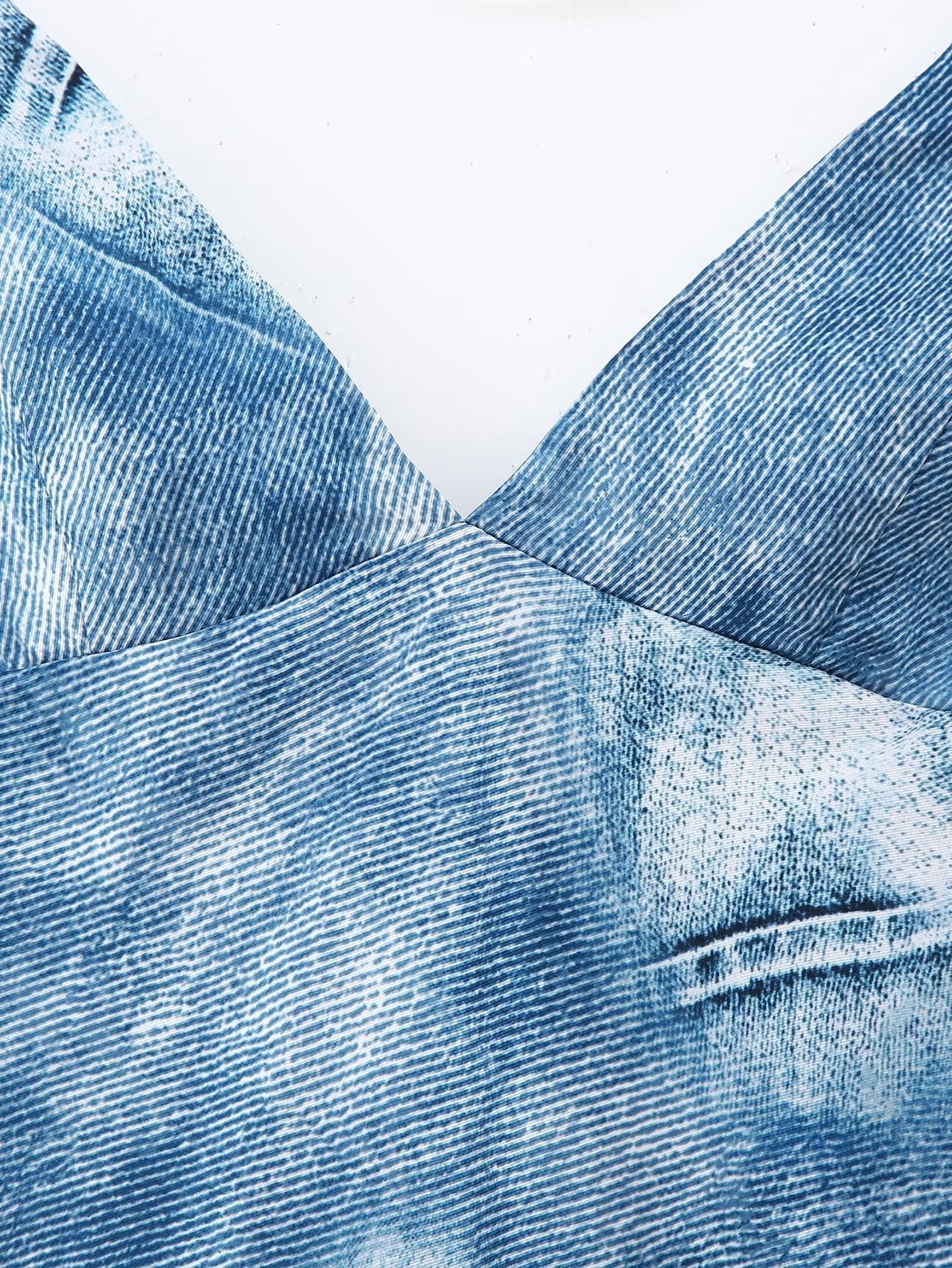 Delphine Denim Print Dress