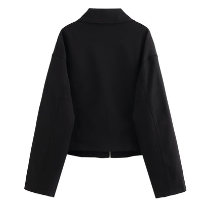Veste Chisom à col et fermeture éclair