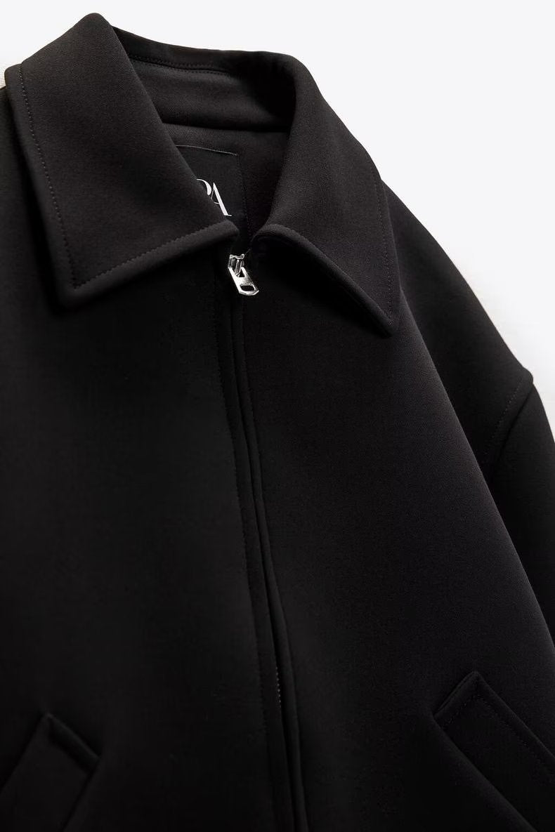 Veste Chisom à col et fermeture éclair