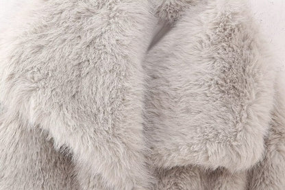 Lerato Plush Faux Fur Short Coat
