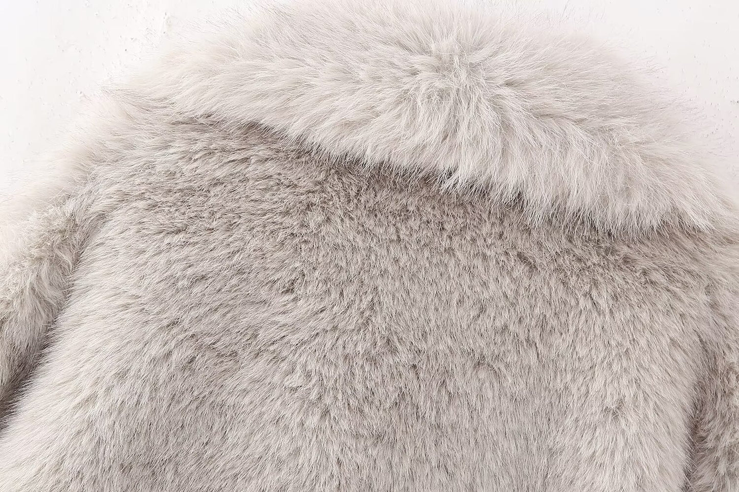 Lerato Plush Faux Fur Short Coat
