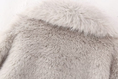 Lerato Plush Faux Fur Short Coat