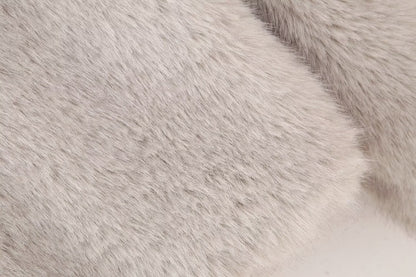 Lerato Plush Faux Fur Short Coat