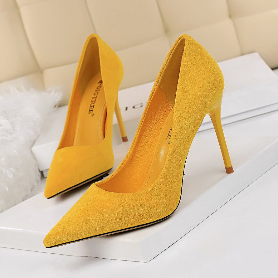 Ziyana Suede Slim Stiletto Pumps