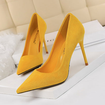 Ziyana Suede Slim Stiletto Pumps