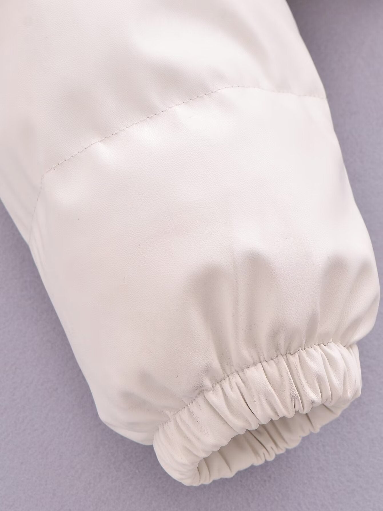 Tandi Padded Leather-Accent Coat