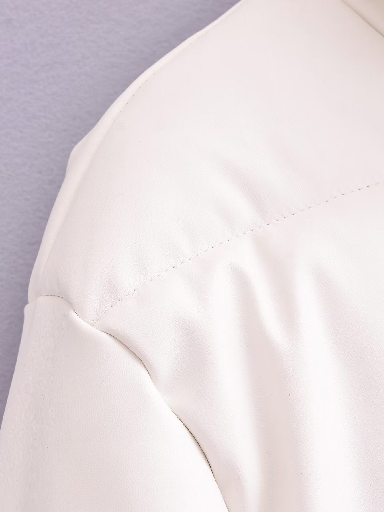 Tandi Padded Leather-Accent Coat