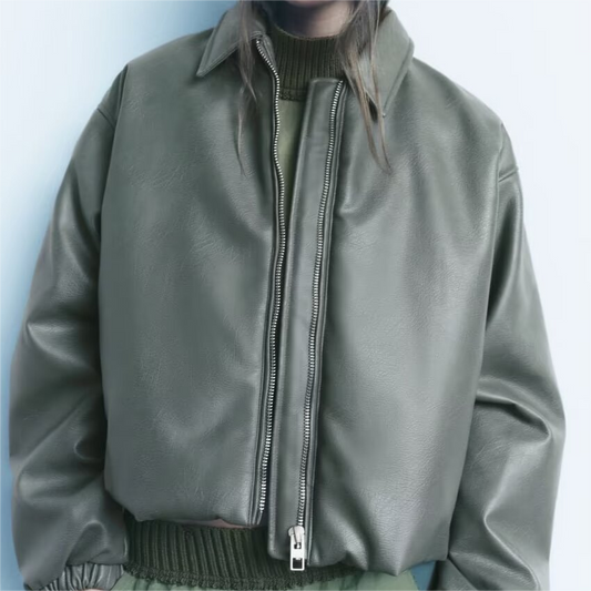 Tayari Winter Faux Leather Coat