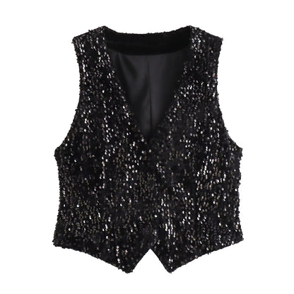 Serelise Beaded Tight Vest