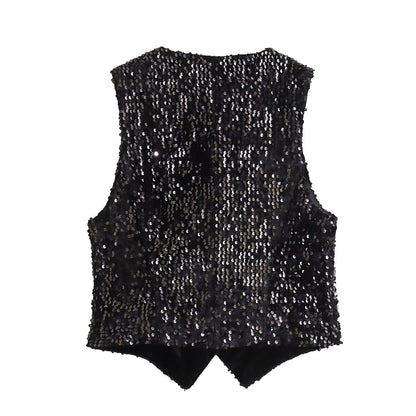 Serelise Beaded Tight Vest