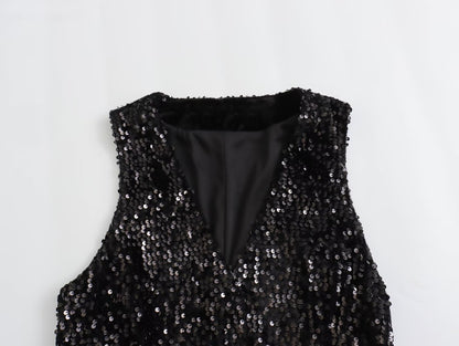 Serelise Beaded Tight Vest