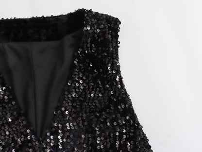 Serelise Beaded Tight Vest