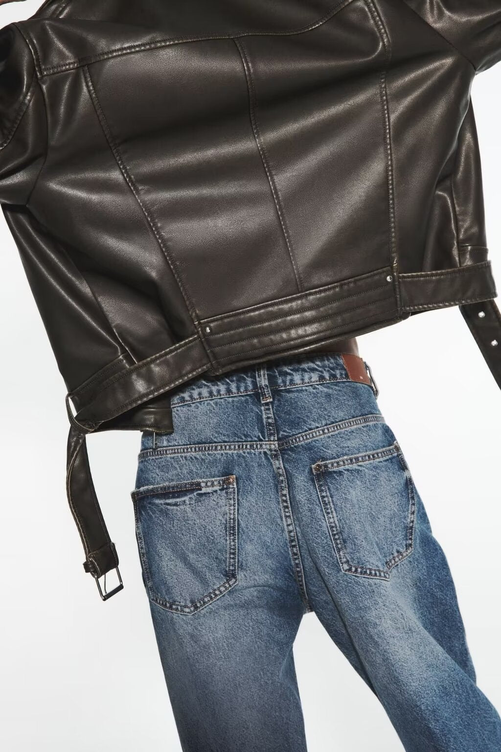 Nahla Retro Faux Leather Jacket