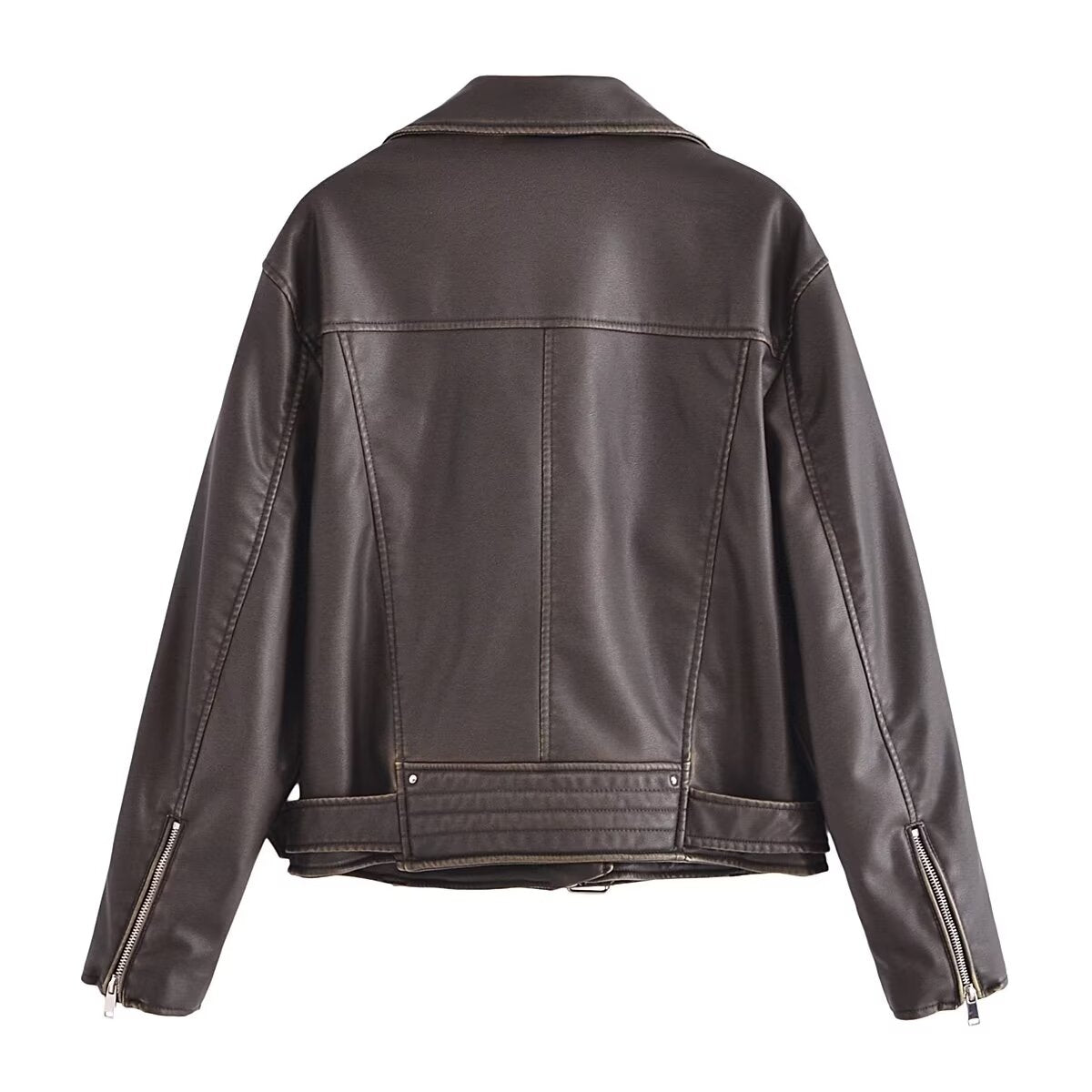 Nahla Retro Faux Leather Jacket