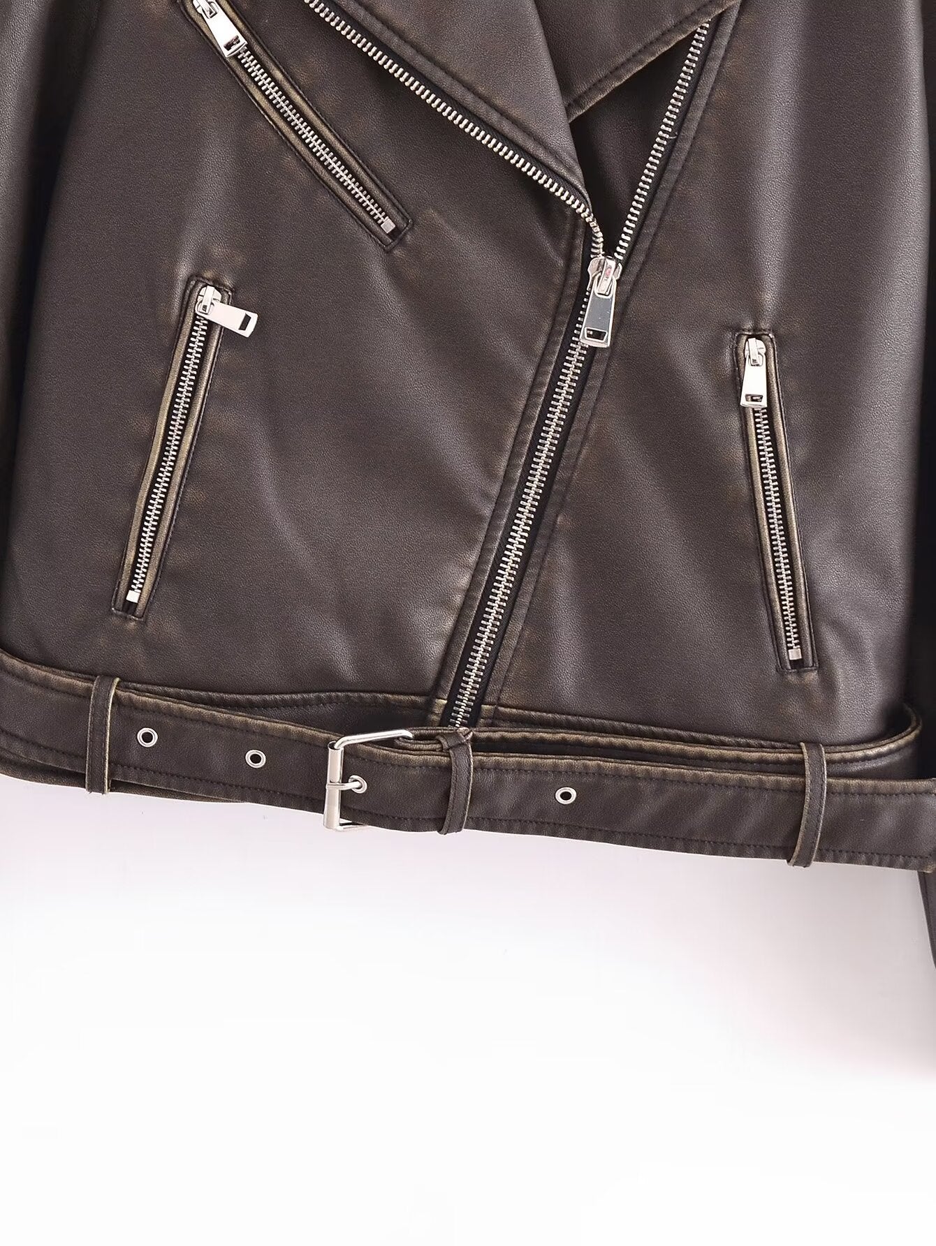Nahla Retro Faux Leather Jacket