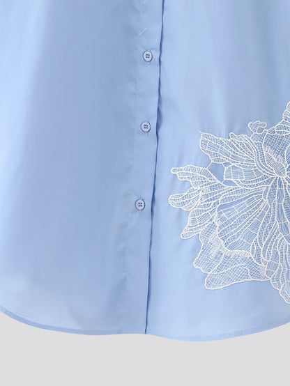 Chemise à col perlé Elira