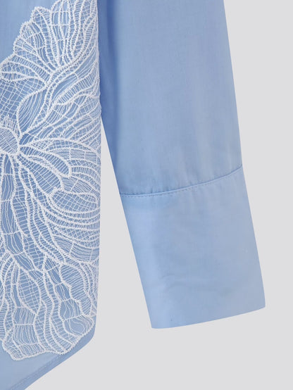 Chemise à col perlé Elira