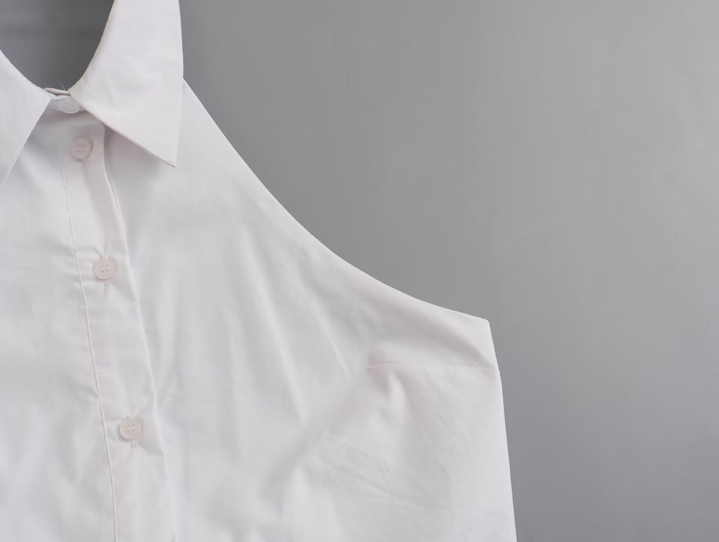 Lorielle Hanging-Collar Short Top