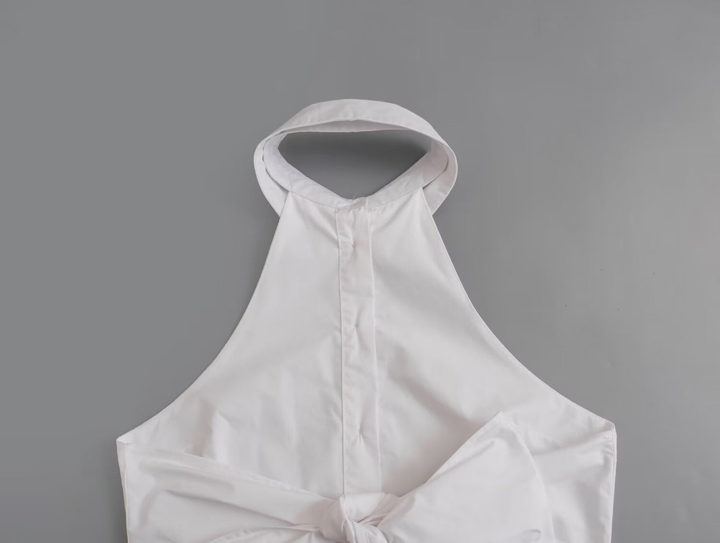 Lorielle Hanging-Collar Short Top