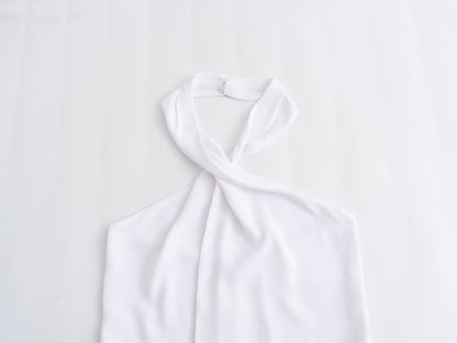 Ama Backless Hanging Collar Top