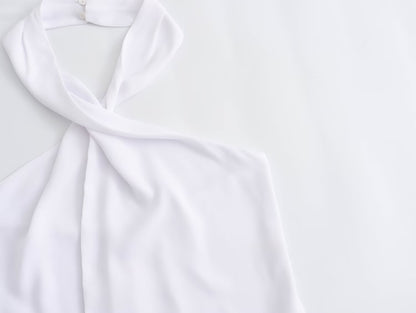 Ama Backless Hanging Collar Top