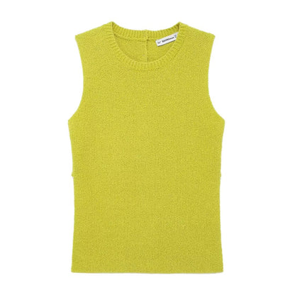 Nia Back Button Stitch Top