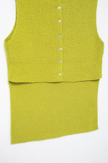 Nia Back Button Stitch Top