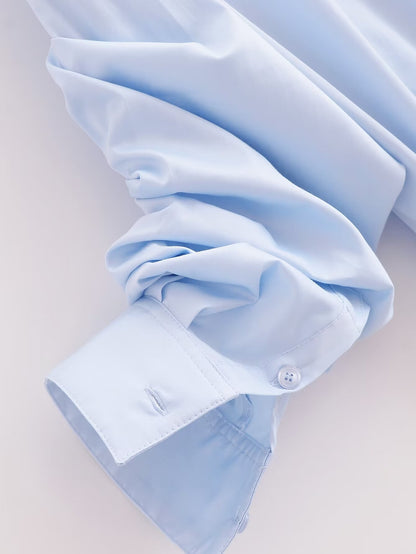 Chemise en popeline à nœud papillon Amahle