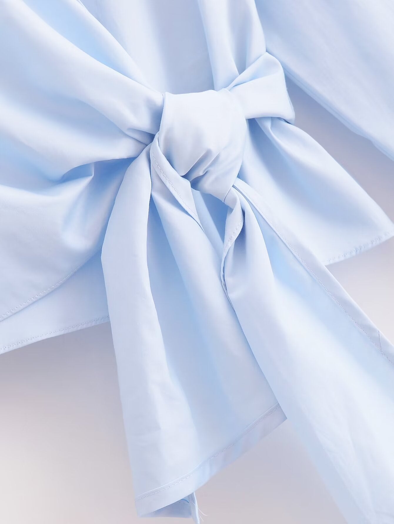 Chemise en popeline à nœud papillon Amahle