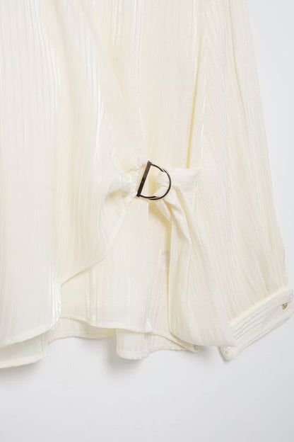 Chemise en satin brillant Amaara