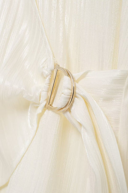 Chemise en satin brillant Amaara