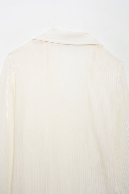 Chemise en satin brillant Amaara