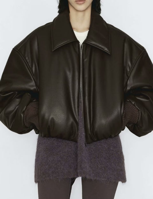 Zaina Retro Cotton Motorcycle Jacket