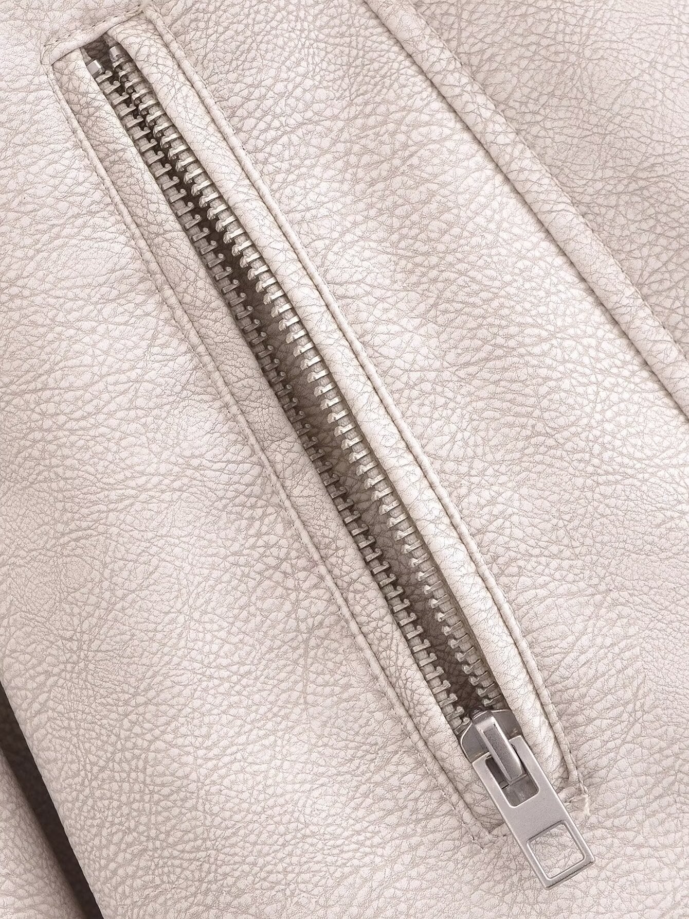 Afiya Spring Faux Leather Motorcycle Jacket