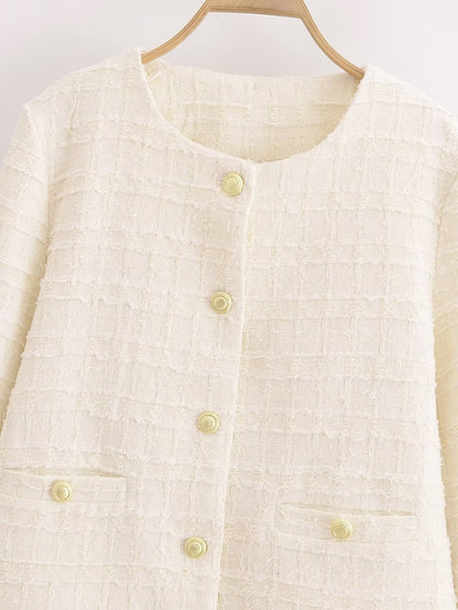 Manteau court classique en laine Adaeze