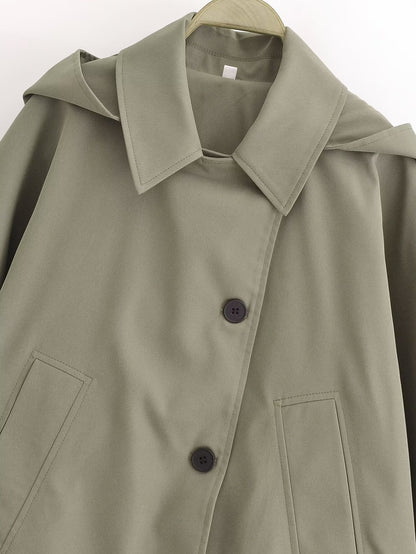Chinara Simple Hooded Jacket