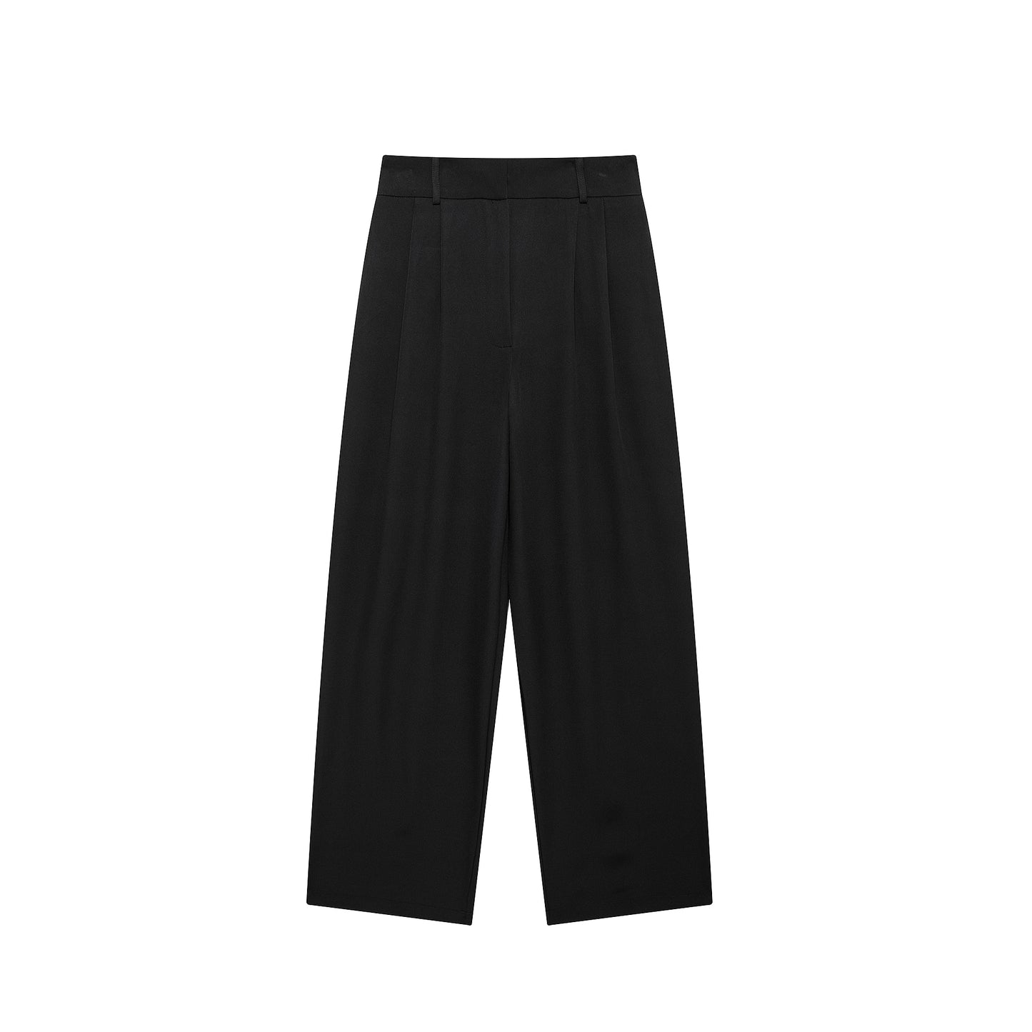 Pantalon Alarice taille haute à jambes larges