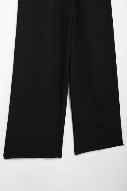 Pantalon Alarice taille haute à jambes larges