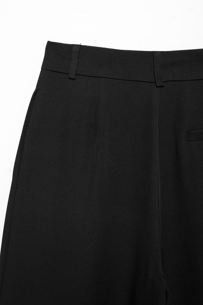 Pantalon Alarice taille haute à jambes larges