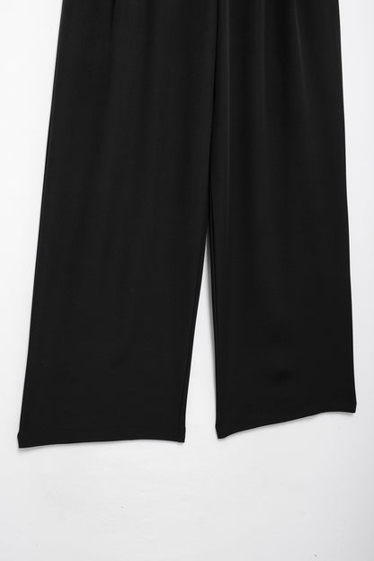 Pantalon Alarice taille haute à jambes larges